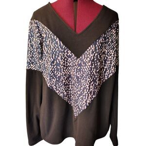 Exclusive Soft Stretch Knit Shirt Upcycled Material Size XXL